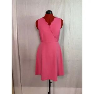 Elegant Pink Sleeveless Dress Elle Brand New Hot Pink Size 8